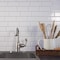 Smart Tiles 8.38 in. W X 11.56 in. L White Mosaic Vinyl Adhesive Wall Tile 4 pc SM1100G-04-QG - alternate 2